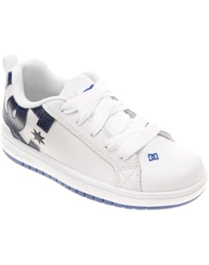 Shoes Boys Dc Shoes Court Graffik - Low-Top Shoes - Low Shoes - Boys - Us 2.5 - White Wht/Royal/Wht Us 2.5 / Uk...