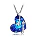 LADY COLOUR Gifts for Her 925 Sterling Silver Necklace Venus I Love You Pendant Necklace Swarovski Crystals Jewelry for Her Birthday Gifts for Mom Grandmother for Wife Girlfriend