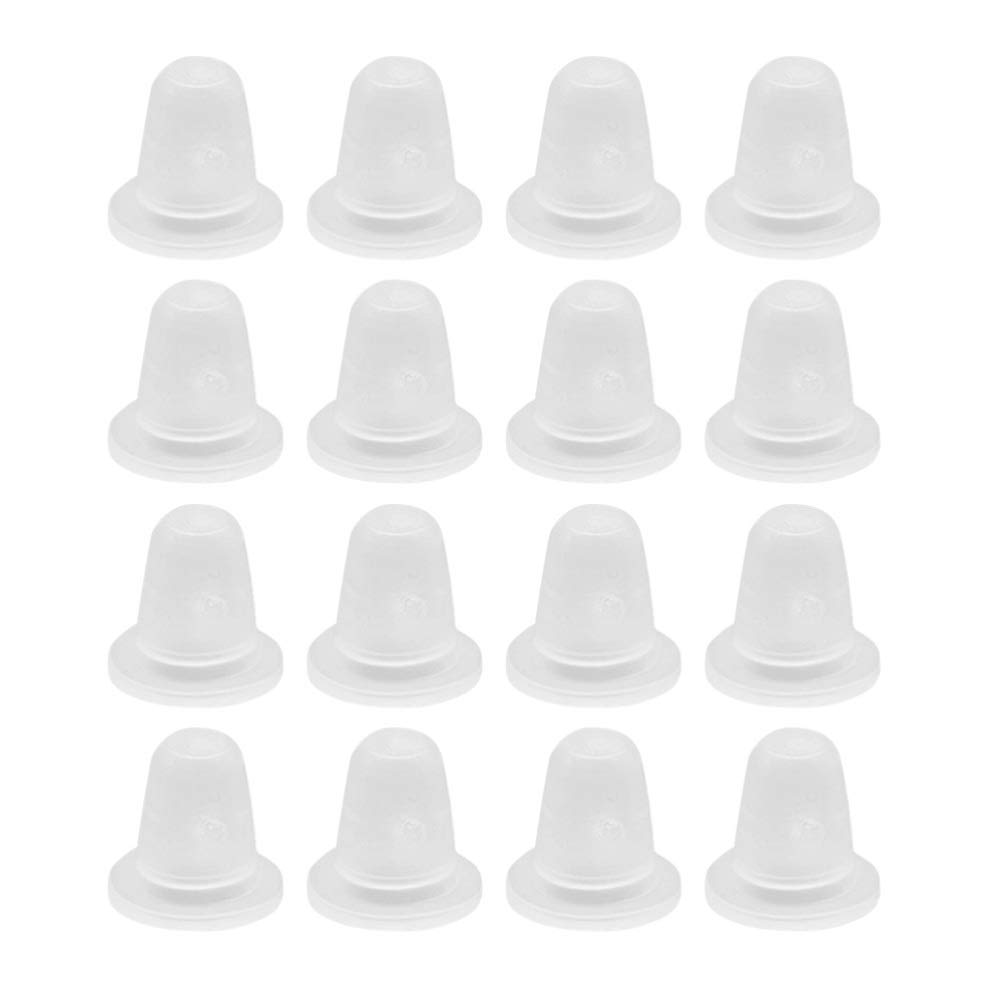 HEALLILY Ink Cups U Shaped Small Transparent Pigment Containers 200 Pack Reusable Ink Holders for Tattoo and Diy Craft Supplies