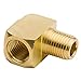 Boeray 2pcs 1/8” Brass Fittings 90 Degree Barstock Street Elbow 1/8