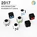 Figit Cube Prime - Exclusive Quality Stress Toys (White & Blue Classic Stress Cube)