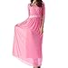 Eiffel Women's Lace Splicing Chiffon Long Maxi Dress Evening Wedding Bridesmaid Gown ,Rose Red,XX-Large