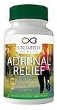 Best Adrenal Fatigue Support Supplement Gluten Free - Reduces Stress, Anxiety, & Exhaustion - Magnesium for Sleep - Vitamin C, B-6. B-12, & Ashwagandha - Adrenal Relief - Cortisol Health (1 Month)