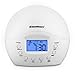 Excelvan Wake-Up Light Round with Sunrise Simulation Alarm Clock Natural Sound and FM Radio, White