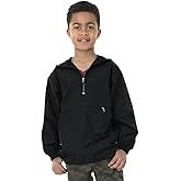 Charles River Apparel Youth Pack-N-Go Pullover, Lightweight Packable Windbreaker, Wind & Water-Resistant Kids Jacket