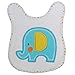 Neat Solutions Applique Print Coral Fleece Cozy Cloth Bathtime Warming Towel, Elephant