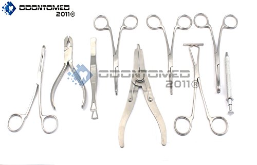 OdontoMed2011 9 Body Piercing Instruments kit Tools Penington Forceps,DS-740 ODM