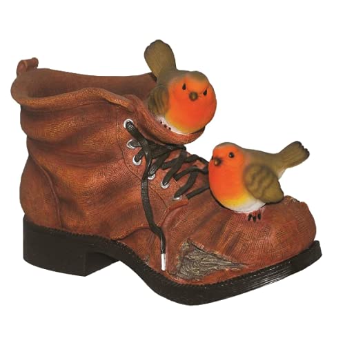 Vivid Robin Boot Planter