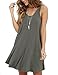MOLERANI Women's Casual Swing Simple T-shirt Loose Dress, Medium, Grey