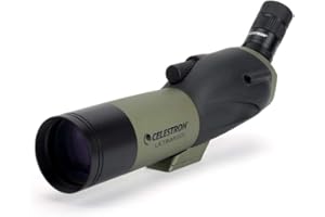 Celestron – Ultima 65 Angled Spotting Scope – 18-55x Zoom Eyepiece – Multi-Coated Optics for Bird Watching, Wildlife, Scenery