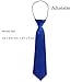 Kids Suspender Bowtie Necktie Sets - Adjustable Elastic Classic Accessory Sets for Boys & Girls (Royal blue)