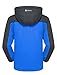 GEMYSE Men's Windproof Ski Jacket Warm Raincoats Snowboarding Hooded Parka With Multi-Pockets (Blue,Large)
