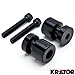 Krator Black Swingarm Spools Sliders Motorcycle Bobbins For Honda CBR 1000RR 2004-2011