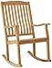 Cambridge Casual Arie Teak Wooden Porch Rocking Chair, Light Brown