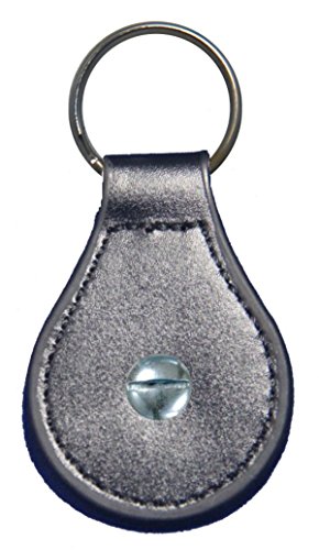 God Bless Texas leather key fob or keychain Black