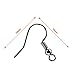 Naler 380Pcs DIY Earring Hooks & Backs - 6 Colors (Silver, Gold, Rose Gold, Platinum, Bronze, Nickel) - Fish Hooks & Clear Rubber Backs - Brass, Lead & Nickel Free - Earring Findings