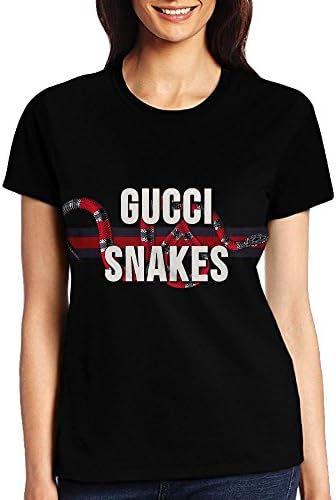 LYUO cucci Snake Women's Short Sleeves Blouse Tops