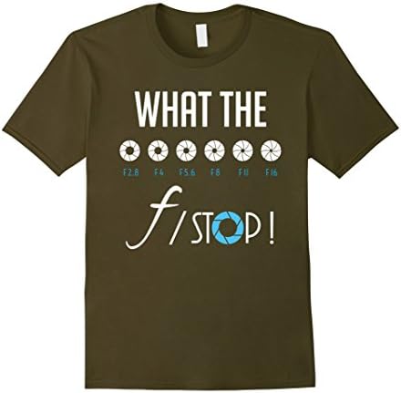 Men's Photographer Shirt - What The f-Stop Medium Olive