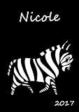 Image de 2017: Nicole - personalisierter Kalender - DIN A5 - 1 Woche pro Doppelseite (German Edition)