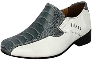 LIBERTYZENO Kids Shoes Animal Print Genuine Leather Lace up Oxford Boys Dress Shoes