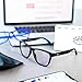 Blue Light Blocking Glasses for Women and Men, Eye Glasses for Computer and Gaming (Black)