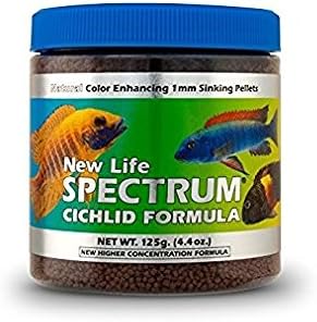 New Life Spetrum | Cichlid Formula| 125 g | 1 mm Sinking Pellets | Happy Fins