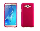 Galaxy J7 (2016), J700 (2015) Case, Allmet [Pink] Rubber Finish [Hard Case], Slim Ultra Thin Fit Hrad Silicone Protective Case Cover For Samsung Galaxy J7 (2016), J700 (2015)