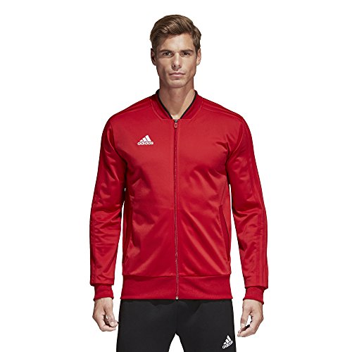 adidas Condivo18 Polyester Jacket, Power Red/Black/White, Medium