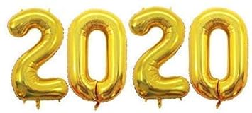 Feathers Nature S Touch 2020 Happy New Year Foil Toy Balloon 4