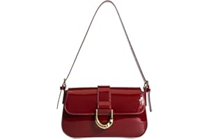 Juoxeepy Faux Leather Small Shoulder Bag Y2K Purse for Women Handbag Clutch Purse Retro Crossbody Bag