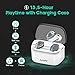 Letsfit True Wireless Earbuds, Bluetooth 5.0 Headphones, HD Stereo Sound Wireless Sports Earphones for Running, Mini Headset with Charging Case, Built-in Microphones, 13.5H Worktime