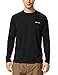 baleaf Men's Rash Guard Shirts Fishing Long Sleeve UV Sun Protection SPF T-Shirts UPF 50+ Lightweight Beach Black Size XL
