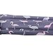 BALNEAIRE Silicone Swim Cap for Women, Waterproof Long Hair Swimming Caps Flamingo Print Grey