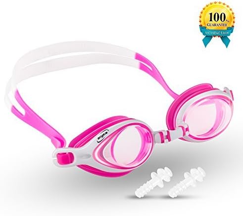 Swim Goggles, Swimming Goggles with UV Shied and Anti Fog for Adult Men Women Youth Kids (Pink)