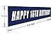 Blue Happy 16th Birthday Banner, Large 16th Birthday Party Sign, 16 Bday Party Supplies Decorations