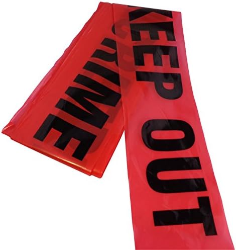British Prank Crime Scene,British police Line Do Not Cross ,British Police and Caution Biohazard Barricade Tapes (10 Feet, Red & Black "Crime Scene Keep Out")