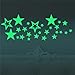 Marsway Creative Stars Night Glow Sticker Night Luminous Glow in The Dark Kids Room Wall Decal Stickers