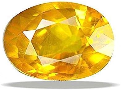 Lalitha GemsNatural Crystal Yellow 9.25 Carat Sapphire Gemstone for Women