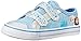Disney Frozen Elsa and Anna Hook-and-Loop Sneaker, Blue/Silver, 10 M US Toddler