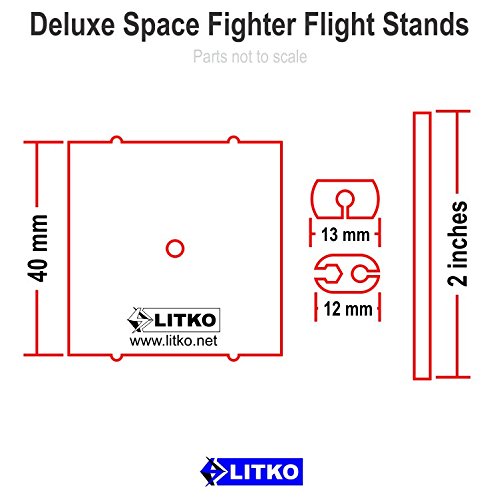 Space Fighter, Deluxe Flight Stand, Black (1)