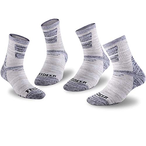 Hiking Socks Walking Socks For Men, FEIDEER 5pack Outdoor Recreation