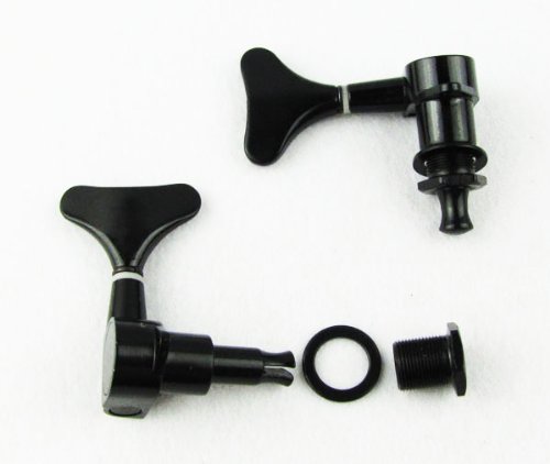 IKN Black Tuning Pegs 2L2R Machine Heads Bass Gotoh Style