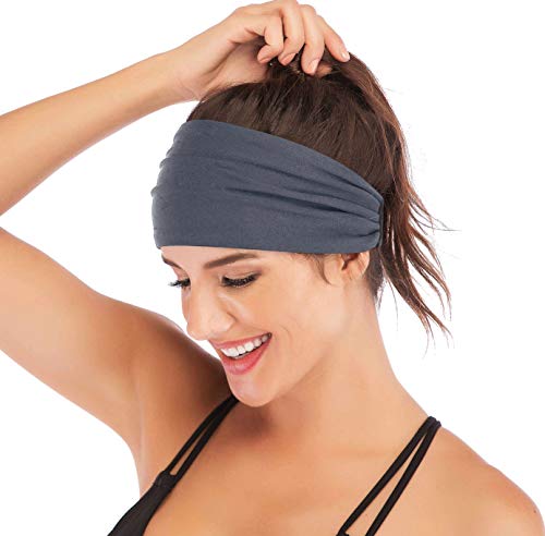 image for Heathyoga Non-Slip Headband for Women -Silicone Grippy Sweatband & Spo