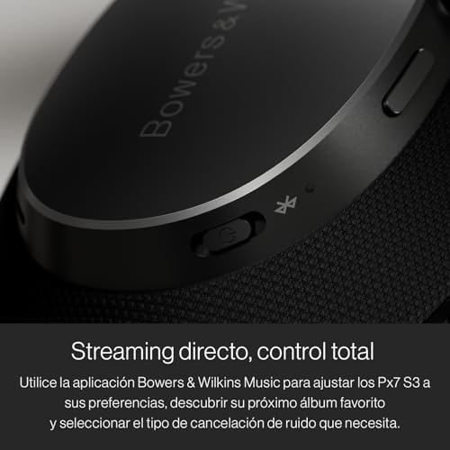 Auscultadores Bluetooth over-ear Px7 S3, cancelamento de ruído, som de alta resolução, aptX lossless, reprodução de 30 horas, 8 microfones, carregamento rápido - preto antracite