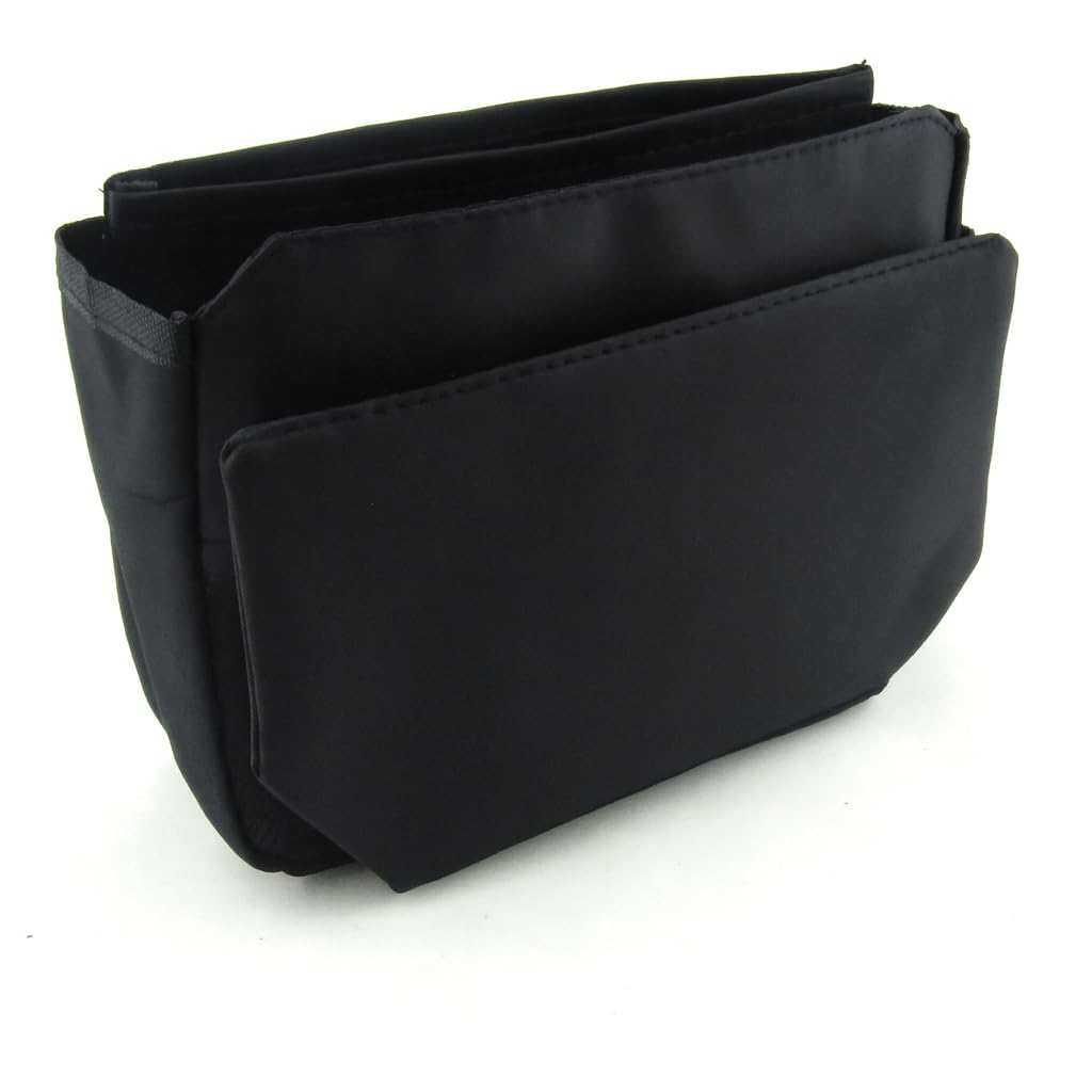 Periea ‘Tegan’ Small Handbag Organiser Insert or Make-up Bag – 5 Colours Available (Black)