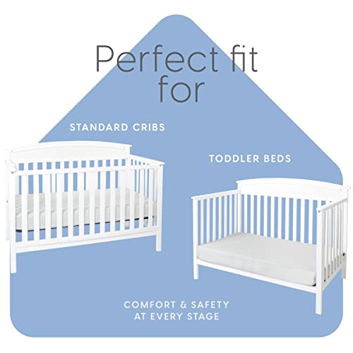 Milliard Memory Foam Crib Mattress, 2022 Edition, Flip Technology, Firm