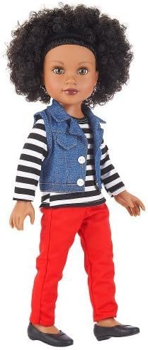 Journey Girls 18 inch London Doll - Chavonne (Striped Shirt with Vest and Red Pants)