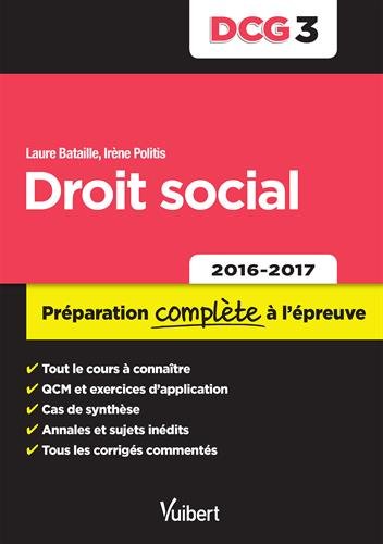 Droit social DCG 3 : Préparation complète à l'épreuve by Laure Bataille, Irène Politis