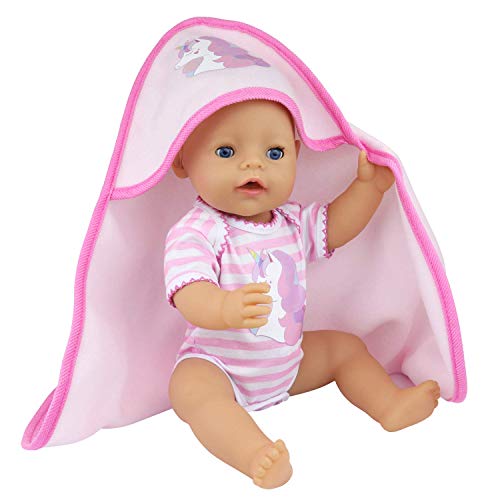 ZITA ELEMENT- 2 PCS 14-16 Inch Baby Doll Clothes Outfits Casual Wear Pjs for 43cm New Born Baby Dolls, 15 Inch Bitty Baby Doll Cute