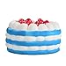 Jumbo Soft Strawberry Cake Cartoon Slow Rising Squeeze Squishy Kids Children Toy Gift by Staron (Blue)